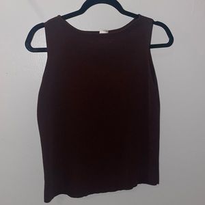 Brown dress tank top from Joseph A.